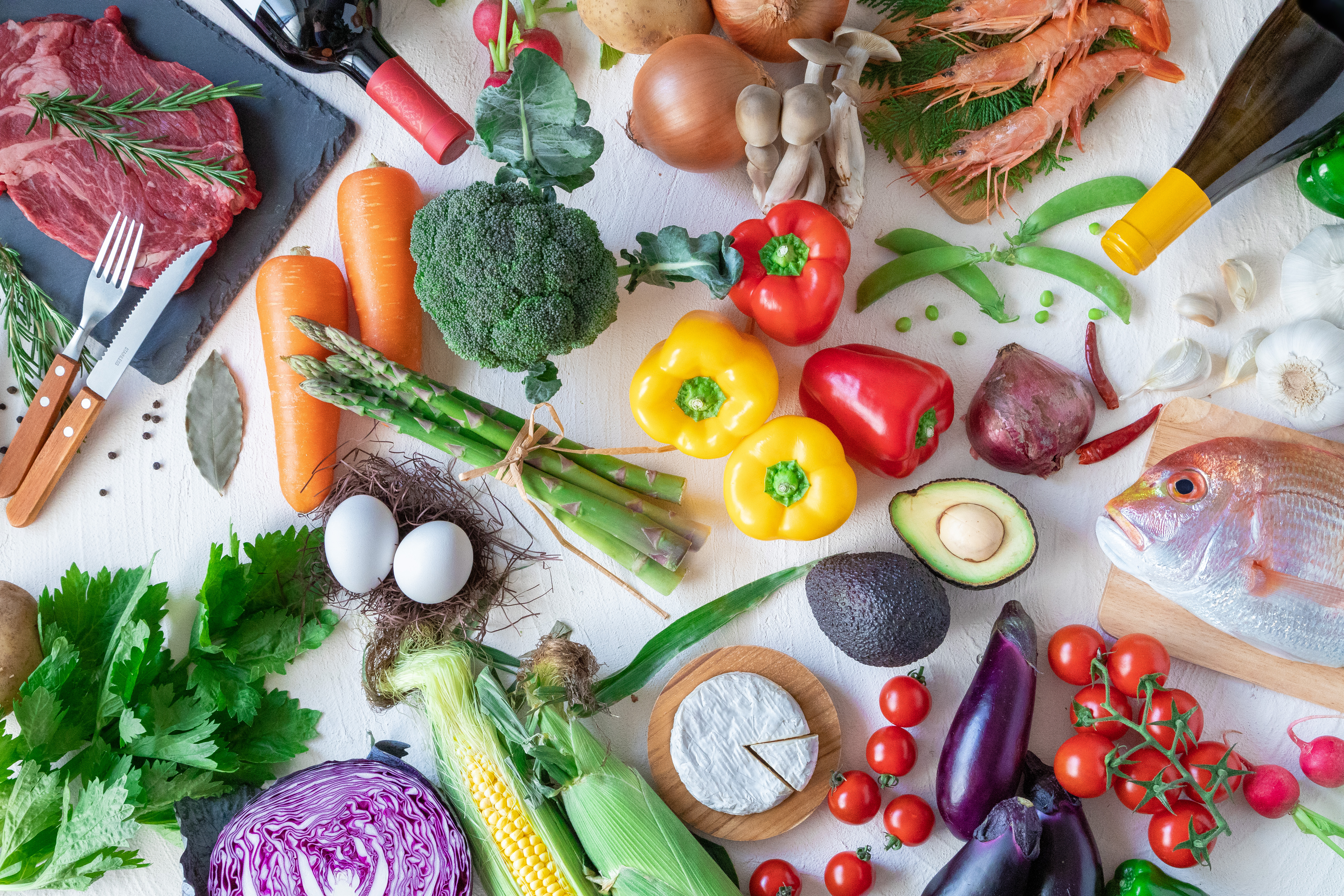 地元の新鮮食材